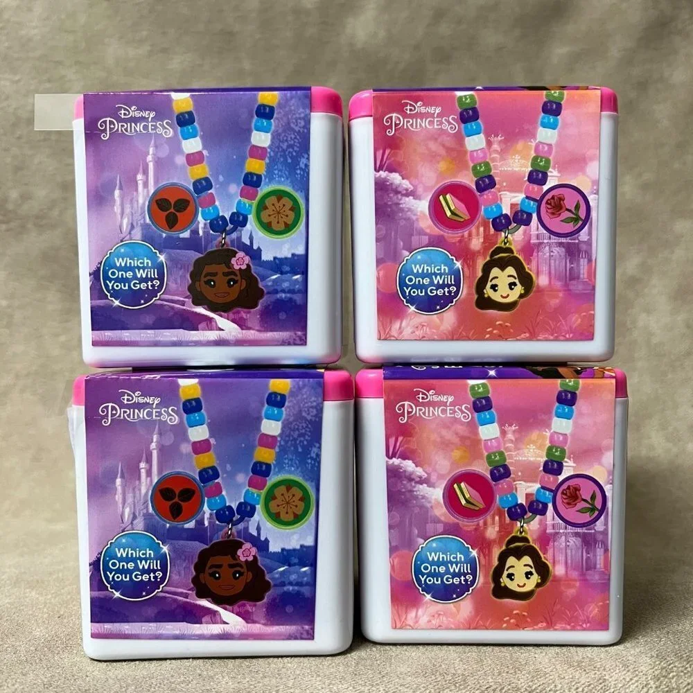 Lot of (4) Disney Princess Bracelet Activity Surprises New